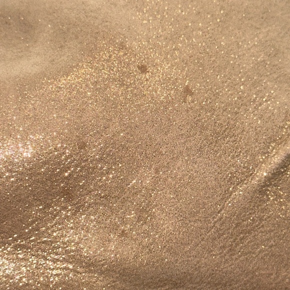 COACH LEXI Champagne Gold Sparkle Leather Satchel Handbag L1120 - F18829 - Picture 4 of 7